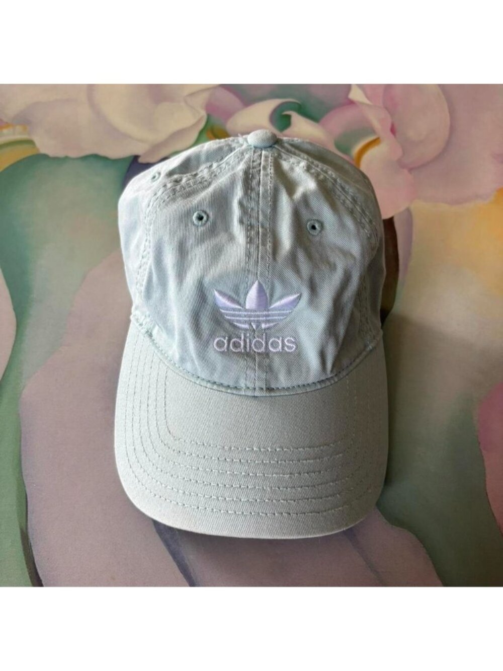Adidas mint green baseball cap